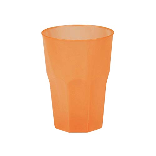 Sovie Tableware | Mehrweg Cocktailglas aus Plastik | für Longdrinks und sonstige Getränke | 420ml | 6 Stück (Orange) von Sovie Tableware