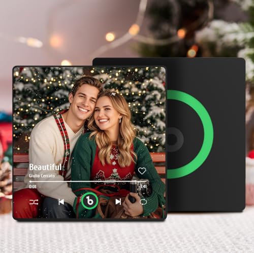 Personalisierter Spotify Fotomagnet Personalisierte Album Musik Kühlschrankmagnet Sich Selbst Gestalten Spielen Lider Weinachten Jahrestag Dekoration Geschenke für Freundin Freund Paar von Soview