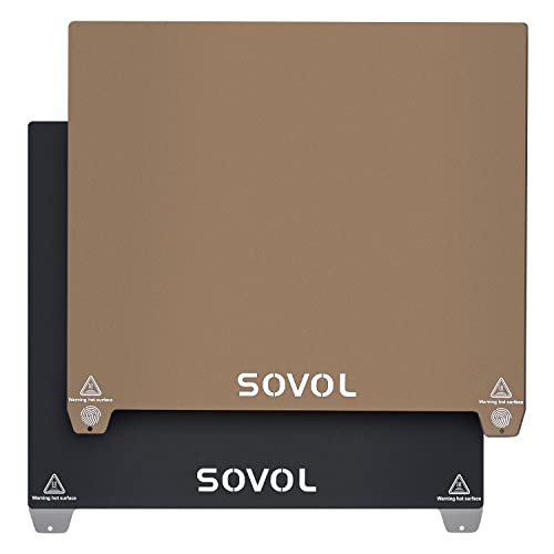 Sovol SV01 Pro Upgrade PEI Druckbett Doppelseitige PEI/PC Druckplatte Magnetische Plattform 300 x 255 für SV01/SV01 Pro/ SV02 3D Drucker von Sovol