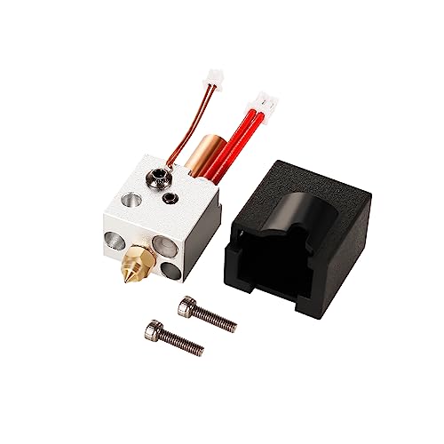 Sovol SV06 Plus SV07 Replacement Hotend Kit Coming with Brass Nozzle Heating Block Thermistor Heating Wire, Metal Throat and Silicone Cover von Sovol
