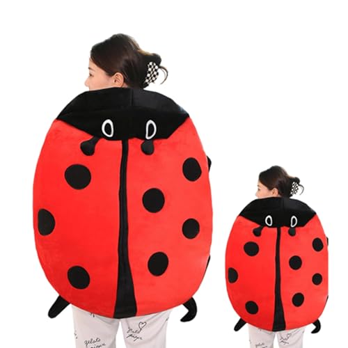 Sovtay Luvvybug - Luvvybug Wearable Plush, Wearable Ladybug Pillow, Giant Wearable Ladybug Pillow, Wearable Pillow, Removable Stuffed Decorative Pillows (Red,31.49inch) von Sovtay