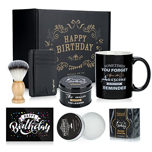 Sovyime Kaffeetassen Set, für 30. 40. Geburtstag, Geburtstagsgeschenke für Papa Geschenke für Männer zum 50 60 70 Geburtstag Mann Opa, aus Keramik von Sovyime