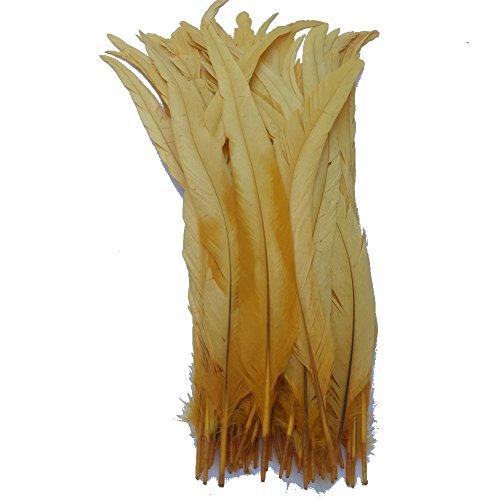 Sowder Schwanzfedern vom Hahn 11-14inch(27-35cm) Lengh Packung 50pcs(goldgelb) von Sowder
