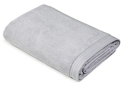 Sowel® Premium Badetuch 100x150 cm, Handtuch aus 100% Bio-Baumwolle, Hergestellt in Portugal, Hellgrau von Sowel