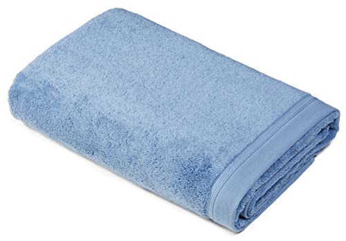 Sowel® Premium Badetuch 100x150 cm, Handtuch aus 100% Bio-Baumwolle, Hergestellt in Portugal, Taubenblau von Sowel