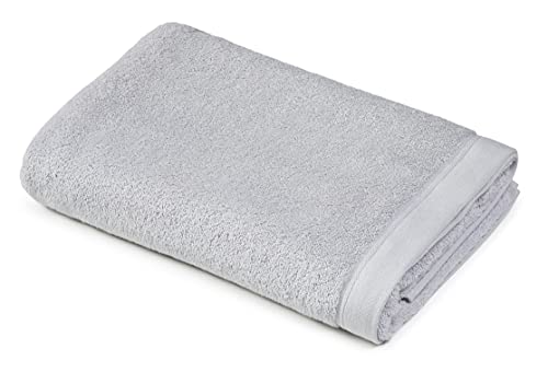 Sowel® Premium Badetuch 70x140 cm, Handtuch aus 100% Bio-Baumwolle, Hergestellt in Portugal, Hellgrau von Sowel