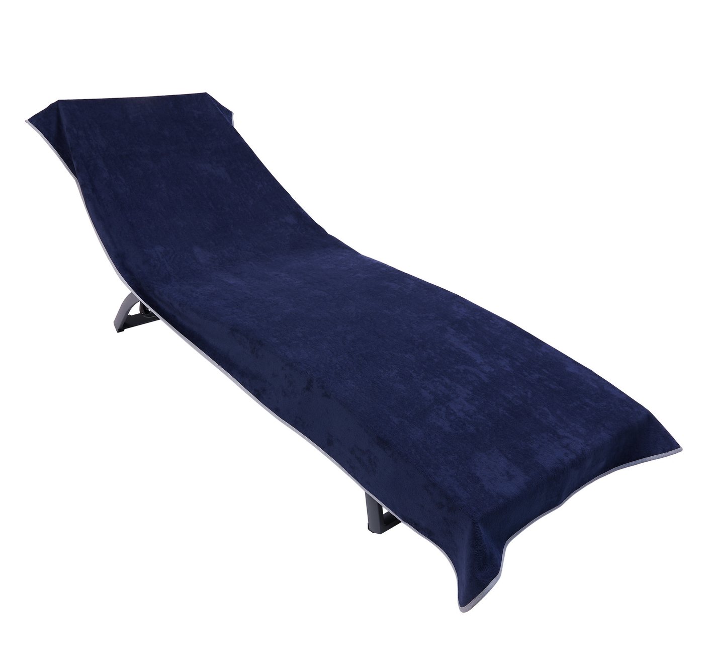 Sowel Liegenauflage LaLa Lounger, 100% Bio-Baumwolle, Rutschfestes Strandtuch mit Kapuze für Liegen von Sowel