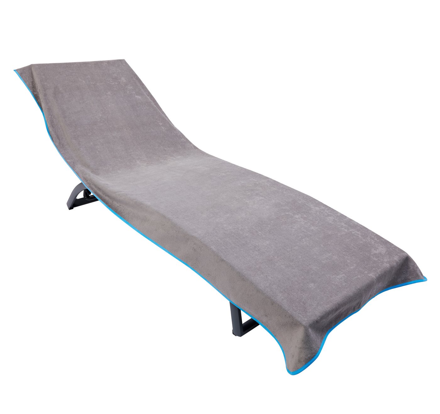 Sowel Liegenauflage LaLa Lounger, 100% Bio-Baumwolle, Rutschfestes Strandtuch mit Kapuze für Liegen von Sowel