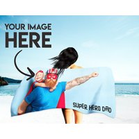 Vatertagsgeschenk Personalisiertes Strandtuch, Benutzerdefiniertes Neues Vatergeschenk Von Frau Vatertagsgeschenk Personalisiertes Strandtuch, Benutzerdefiniertes Neues Vatergeschenk Von Frau von SoxyStudio