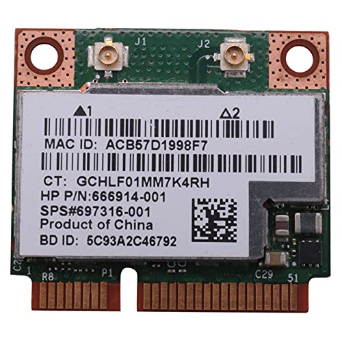 Soymilk Dual Band BCM943228HMB 802.11A / B/G 300 Mbit/S WLAN Drahtlos Karte Bluetooth 4.0 Half Mini PCI-E Notebook WLAN 2,4 GHz 5 GHz, 287804 von Soymilk