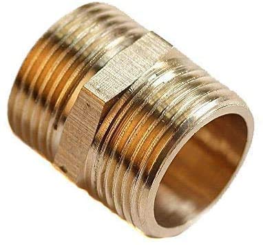 Gewinde-Fitting Doppelnippel 2x Außengewinde 1/2' Blank (Gewindefitting 04) von Soytich