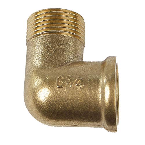 Gewinde in L Form AG IG Fitting Doppelnippel Muffe 3/4' oder 1/2 Zoll Gewinde, Gewinde-Modell:L6 3/4 AG-3/4 IG aus Kupfer Gewinde in L Form AG IG Fitting Doppelnippel Muffe 3/4' oder 1/2 Zoll Gewinde, Gewinde-Modell:L6 3/4 AG-3/4 IG aus Kupfer von Soytich