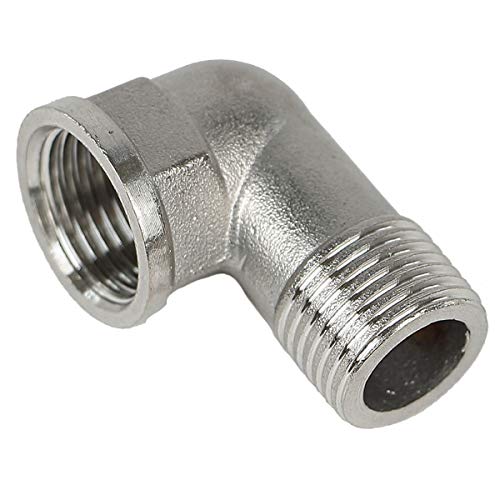 Gewinde in L Form AG IG Fitting Doppelnippel Muffe 3/4' oder 1/2 Zoll Gewinde, Gewinde-Modell:L9 1/2 IG-1/2 AG aus Edelstahl Gewinde in L Form AG IG Fitting Doppelnippel Muffe 3/4' oder 1/2 Zoll Gewinde, Gewinde-Modell:L9 1/2 IG-1/2 AG aus Edelstahl von Soytich