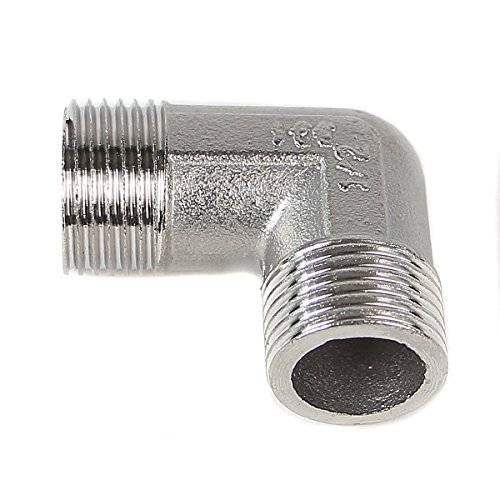 Gewinde in L Form AG IG Fitting Doppelnippel Muffe 3/4' oder 1/2 Zoll Gewinde, Gewinde-Modell:L7 1/2 AG-1/2 AG aus Edelstahl Gewinde in L Form AG IG Fitting Doppelnippel Muffe 3/4' oder 1/2 Zoll Gewinde, Gewinde-Modell:L7 1/2 AG-1/2 AG aus Edelstahl von Soytich