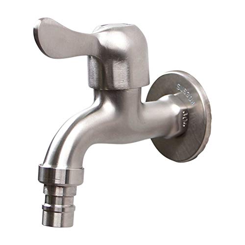 Wasserhahn aus Guss Edelstahl 304 Auslaufhahn Zapfhahn Wasserhahn 1/2' (hahn09) von Soytich