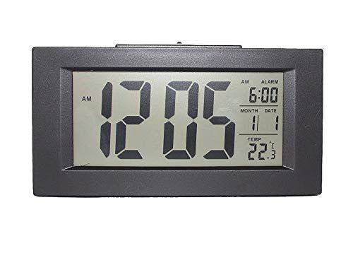 Soytich Wecker Digitalwecker Reisewecker mit Nachtsensor (Uhr820-schwarz) von Soytich