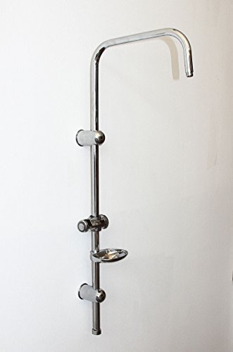 Soytich Wandstange Regendusche Brausearm Duscharmatur Wandarmatur (Steigrohr 01) - Chrome - Messing verchromt - 34,5 cm - 96,5 cm - 6-Kant-Mutter (Schraube) - Wandmontage von Soytich