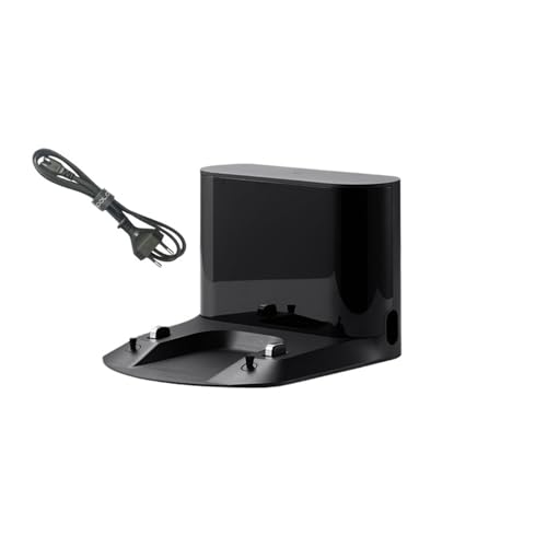 Dockingstation Ladegerät Basis Teile Zubehör, Kompatibel for Roborock S7 Q7 /S7 Plus /Q7 Max S5 Max S7 MaxV S8 /Q8 MAX Reiniger EU (Color : 1.Black with Cable) von SpArcz