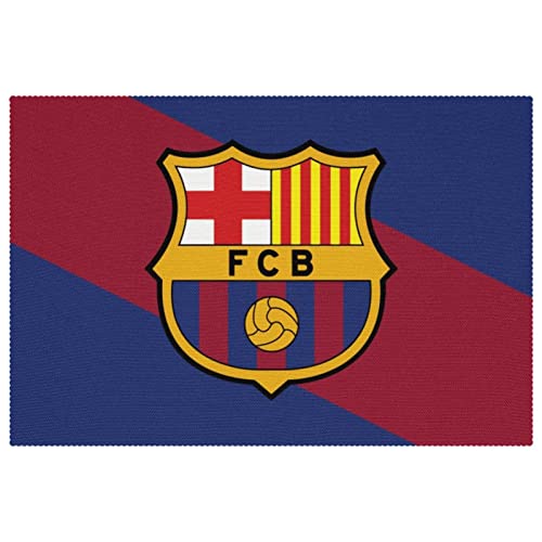 Farbige Flagge, Fo Barcelona-Emblem, Tischsets für Esstisch, waschbar, rutschfest, für Weihnachten, Urlaub, Geburtstag, Party, Tisch von SpONda