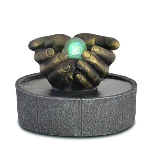 Zen Light Zen Zimmerbrunnen Authentisch und symbolisch Buntes LED-Licht, Entspannendes Dekorationsobjekt, Geschenkidee, Tischbrunnen Meditation, Dia30, H19cm - Lhassa von ZEN ARÔME