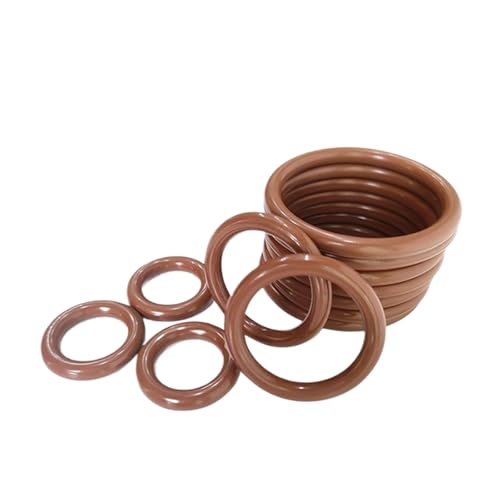 10 Stück Fluorkautschuk-O-Ringe Braun, 44.7 mm AD 37.7 mm ID, 3.5 mm Drahtdurchmesser, Metrischer Fluor-Gummi-O-Ring 10 Stück Fluorkautschuk-O-Ringe Braun, 44.7 mm AD 37.7 mm ID, 3.5 mm Drahtdurchmesser, Metrischer Fluor-Gummi-O-Ring von SpaRcz
