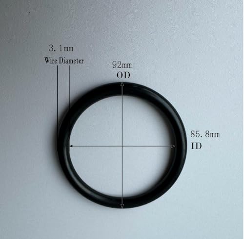 5 Stück O-Ringe aus Nitrilkautschuk, Drahtdurchmesser 3.1 mm, ID 85.8 mm, AD 92 mm, Runde O-Ring-Dichtung von SpaRcz