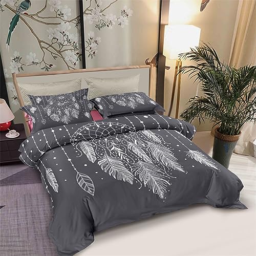 Allergie Vorbeugen Superfeine Faser Traumfänger Bettwäsche Für Jugendliche Mit Reißverschluss Kissenbezug Mit Zwei 80X80Cm Muster Bettzeug 240X220 Set 3D Drucken Kinder Bettwäsche Set 240X220 Mädchen von SpaRcz