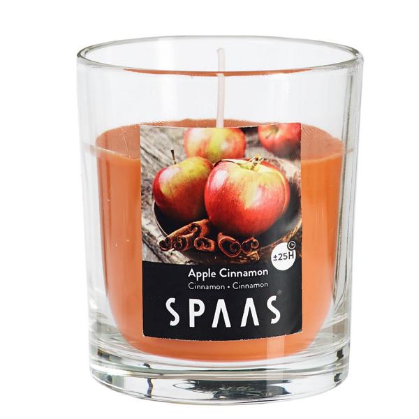 Duftkerze in Glas Apfel Zimt 25H Duftkerze in Glas Apfel Zimt 25H von Spaas