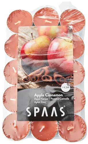 SPAAS 30 Duft-Teelichter, ± 4,5 Stunden - Apple Cinnamon von Spaas