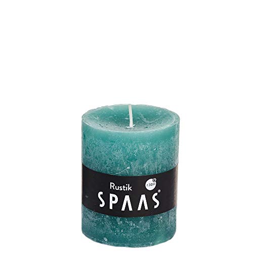 Spaas 8 Rustikale Stumpenkerzen ohne Duft, 68/80 mm, ± 30 Stunden, Smaragdgrün Spaas 8 Rustikale Stumpenkerzen ohne Duft, 68/80 mm, ± 30 Stunden, Smaragdgrün von Spaas