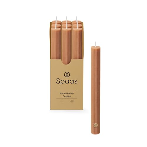 Spaas Geriffelte Tafelkerze 10St. - beige Spaas Geriffelte Tafelkerze 10St. - beige von Spaas