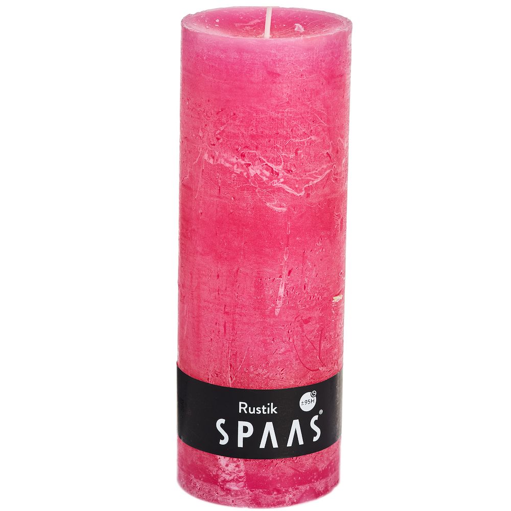 Stumpenkerze Fuchsia Rustic 19x7 cm Stumpenkerze Fuchsia Rustic 19x7 cm von Spaas
