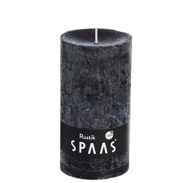 Stumpenkerze Schwarz Rustic 13x7 cm Stumpenkerze Schwarz Rustic 13x7 cm von Spaas