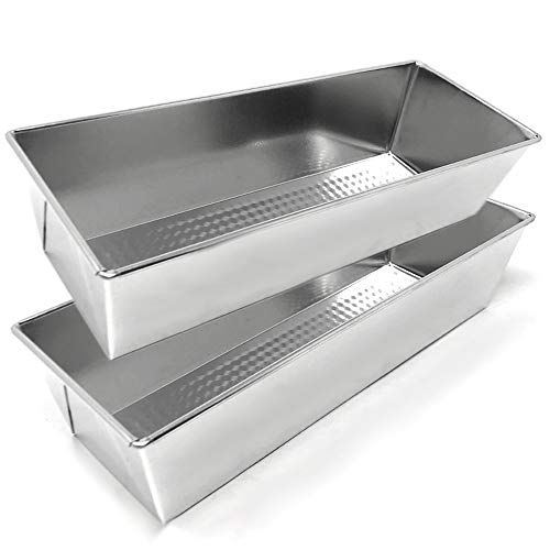 Space Home - Backform - Plumcake - Brotbackform - Antihaftbeschichtung - Aluminium - Set von 2-35 cm von Space Home