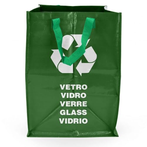 Space Home - Recyclingbeutel - Mülltrennsystem - Mülltrennsysteme mit Praktischem Transportgriff - Recycling Behälter - Wiederverwendbare Recycling-Taschen, Plastik Sammelbehälter- Altpapier System von Space Home
