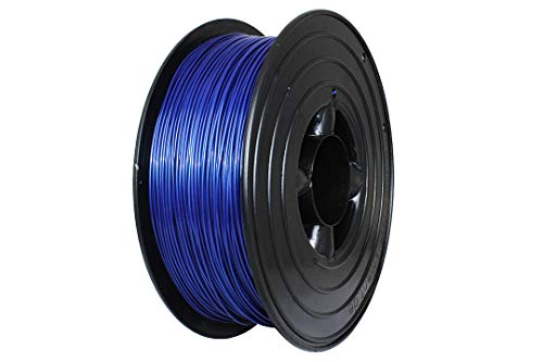 PET 3D Filament 1,75mm 1kg in Verschiedenen Farben PET-G PETG (Blau-Metallic) von Space