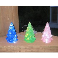 Resin Led Beleuchteter Weihnachtsbaum Weihnachtsdeko Nachtlicht Wunschfarben Verfügbar von Spacecat1