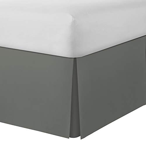 Space Maker Tailored Bed Risers Extra Long Underbed Storage 21 Bedskirt, Full, Silver by Spacemaker von Spacemaker