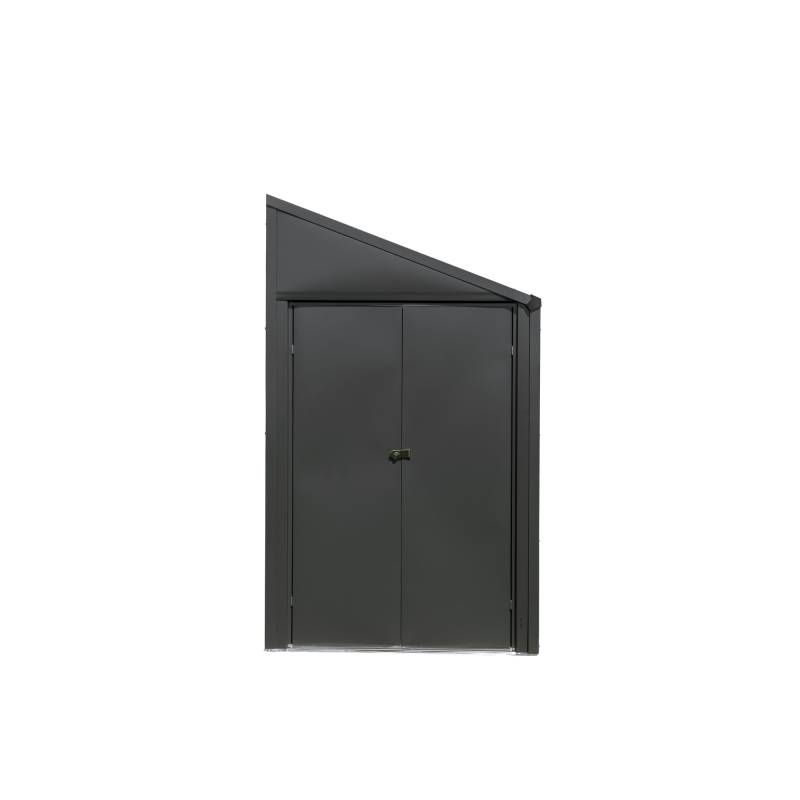 Spacemaker Anlehngerätehaus '4 x 7' grau Metall 124 x 203 x 208 cm von Spacemaker
