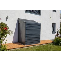 Spacemaker Anlehngerätehaus 4x7 grau B/H/T: ca. 203x208x124 cm von Spacemaker