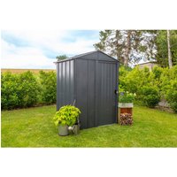 Spacemaker Gartenhaus grau Metall B/H/L: ca. 151x198x122 cm von Spacemaker