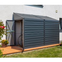 Spacemaker Gerätehaus, 6,4 m³, BxT: 297 x 128 cm - grau von Spacemaker