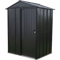 Spacemaker Metall-Gerätehaus "5 x 4", mit Dopple-Schiebetür, grau, 1,5 m² von Spacemaker