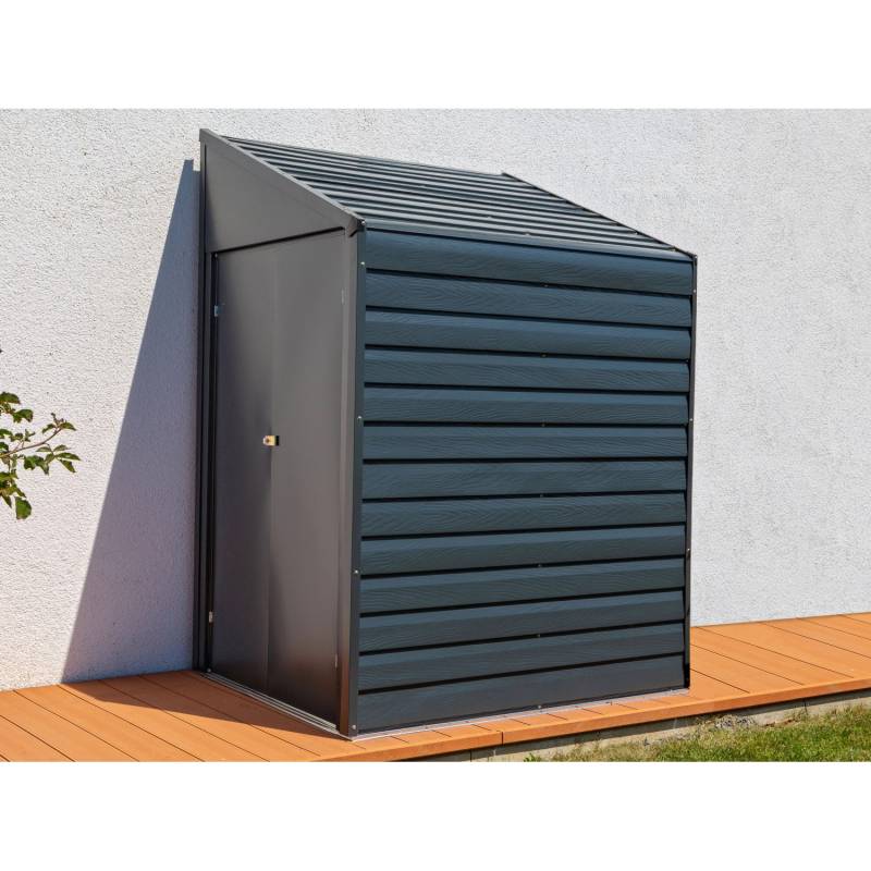 Spacemaker Metall-Gerätehaus Grau 2,4 m² von Spacemaker