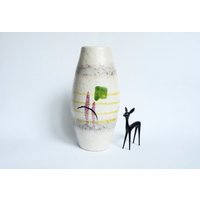 Scheurich Keramik Vase 248-22 Abstraktes Dekor West German Pottery Vintage 60Er Jahre von Spaceofvintage