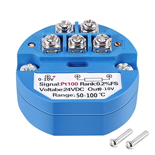 Spacesea RTD PT100 High Accuracy Temperature Transmitter, DC24V, Versatile Range -50~100 Degrees, Output 0-10V for Efficient Communication with Computers Spacesea RTD PT100 High Accuracy Temperature Transmitter, DC24V, Versatile Range -50~100 Degrees, Output 0-10V for Efficient Communication with Computers von Spacesea