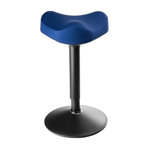 Spacetronik Bürohocker Ergonomisch, Stehhocker Höhenverstellbar 58–82 cm mit 360° Drehfunktion, Ergonomischer Hocker mit Anti-Rutsch Sockel, Aktiv Sitzhocker für Homeoffice & Büro von Spacetronik