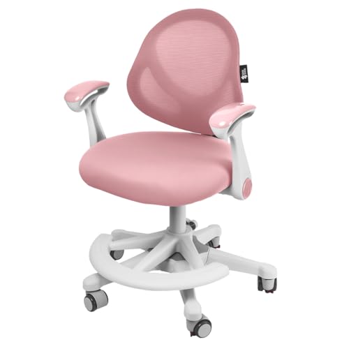 Spacetronik Ergonomischer Kinder Schreibtischstuhl, Schreibtischstuhl Kinder Höhenverstellbar 110-180 cm, Doppeltes Rückenlehnen, Verstellbare Armlehnen, Rollen mit Sperrfunktion von Spacetronik