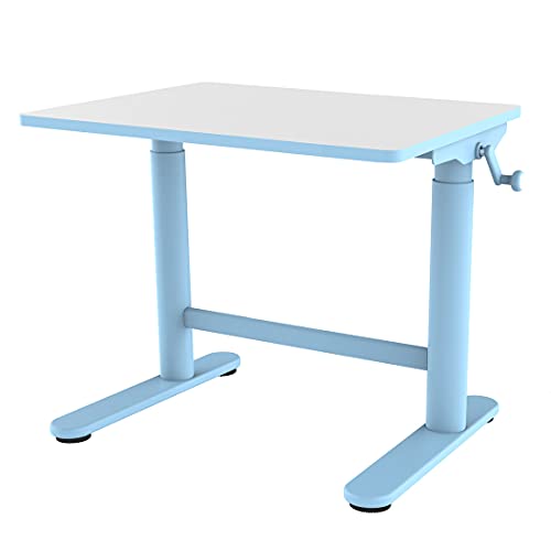 Spacetronik Kinderschreibtisch XD Höhenverstellbar 49-70cm, Schülerschreibtisch, Schreibtisch, Jugendschreibtisch SPEX101 (Blue) von Spacetronik