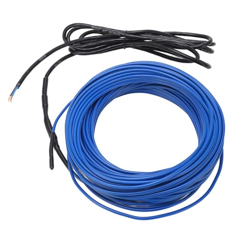 20 M Langes Heizkabel, Schnelles Aufheizen, Rohrschutz, IP68 Wasserdicht, 300 W, für Wohnmobile, Keller, Garagen (220–240 V) von Spacnana